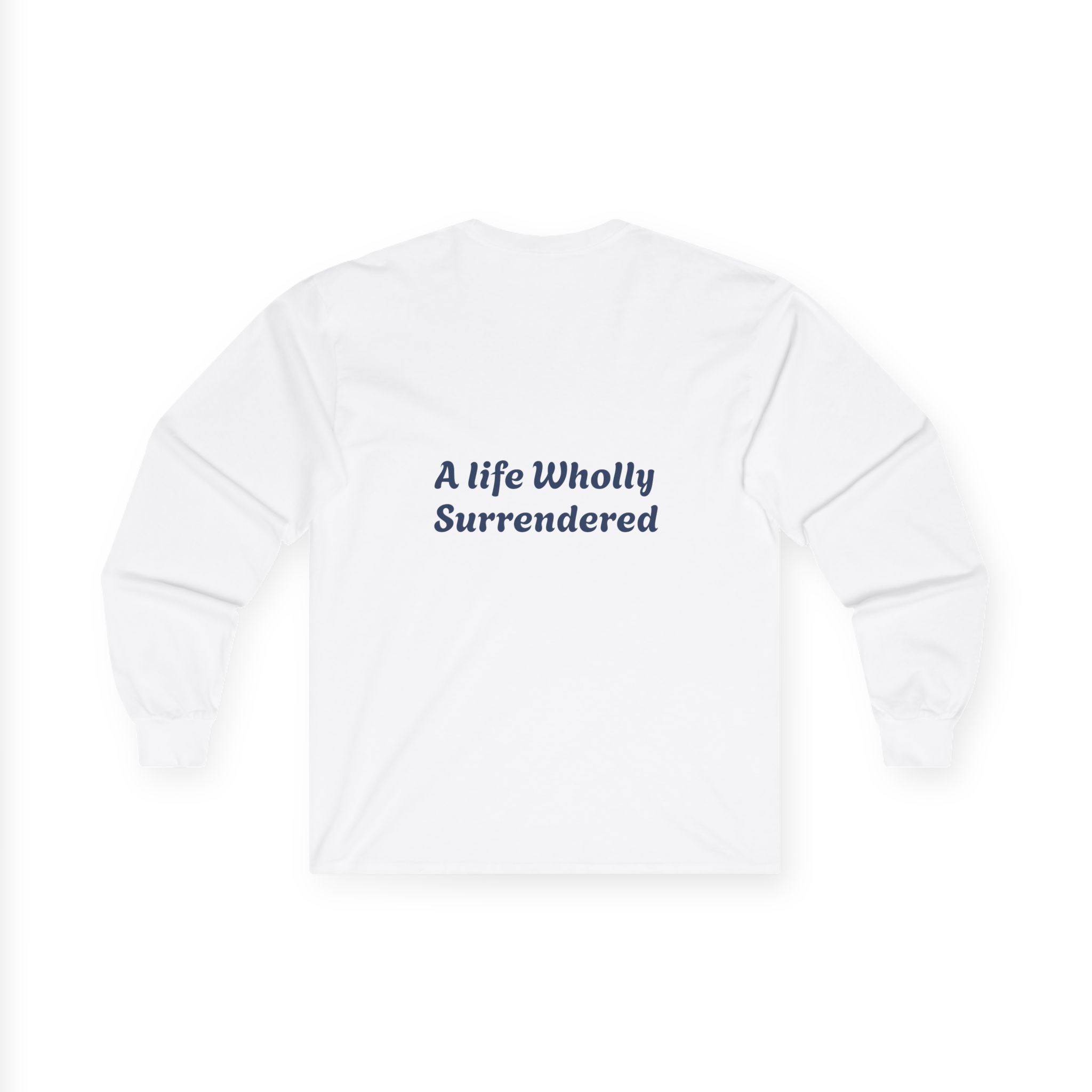 Wholly Surrendered Long Sleeve Tee, Unisex, Christian apparel, Comfortable Fashion, Faith-Based Apparel - Image 2