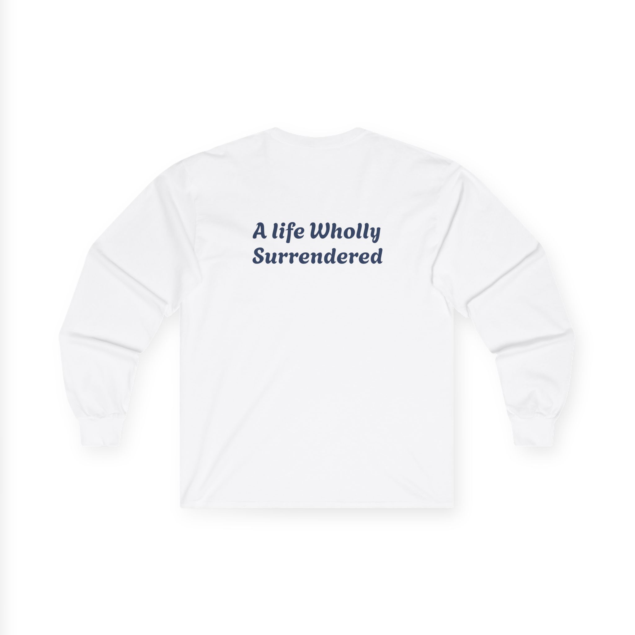 Wholly Surrendered Long Sleeve Tee, Unisex, Christian apparel, Comfortable Fashion, Faith-Based Apparel - Image 2